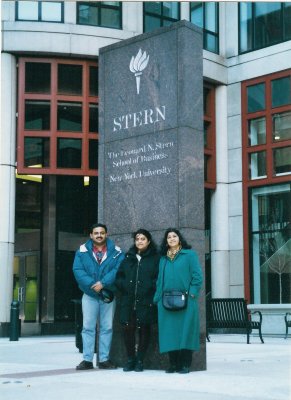 The soon-to-be MBA draws inspiration at the New York University's Stern School of Business!:-)
