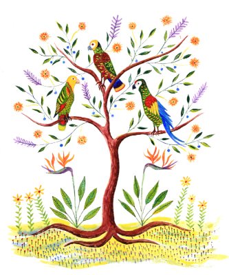 Three Parrots