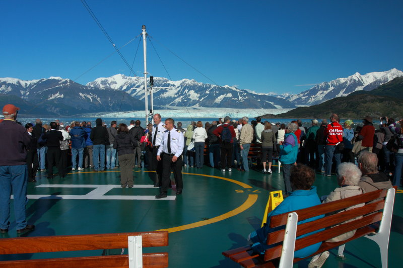 Approaching Hubbard Glacier