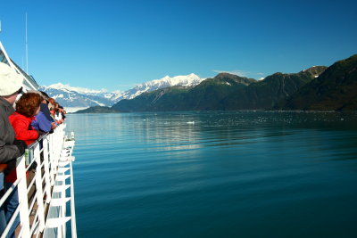 Approaching Hubbard Glacier
