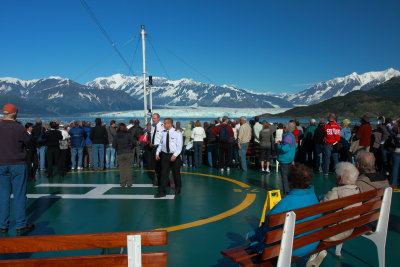 Approaching Hubbard Glacier