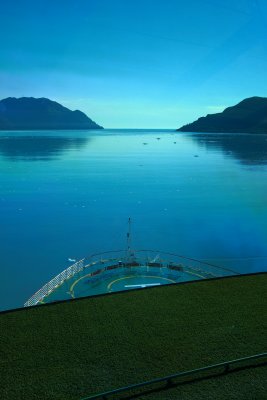 Leaving Hubbard Glacier