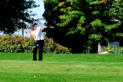 Amber Driving the Ball on 2