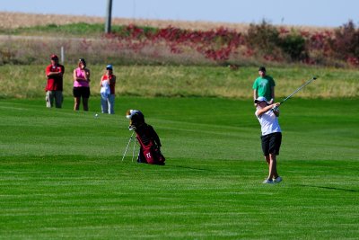 Kristi Approaches the par 5