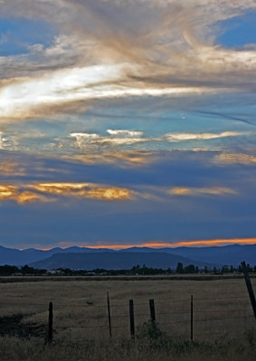 Evening sunset over the Table Rock