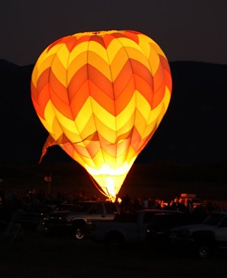 Light show at Balloon Rally