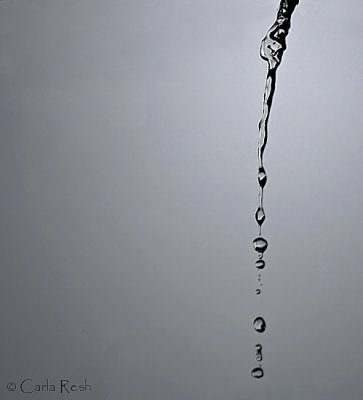 Water falling from the sky....