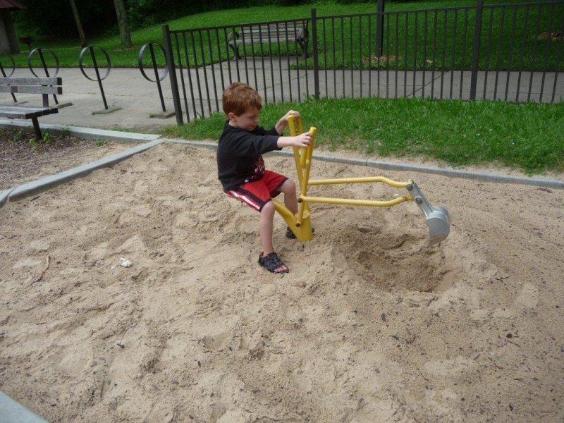 Logan at Domino's Farms and Playground