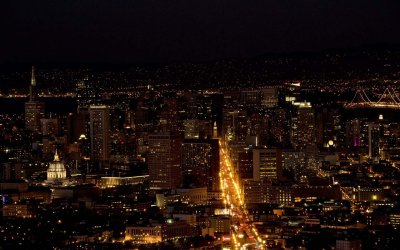SF Downtown at Night