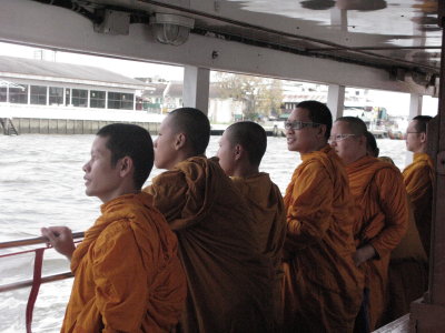 Sightseeing monks