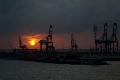Sunrise At The Panama Canal