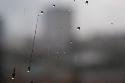 Raindrops On My Office Window