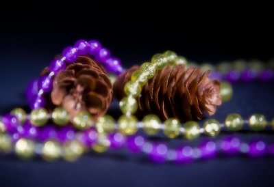 Pine Cones and Beads