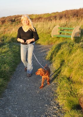 First Walkies on Lead