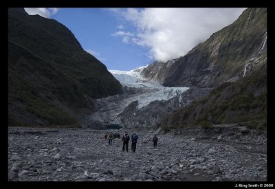 Glacier visitors