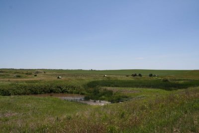 Farmland adjacent to the Refuge