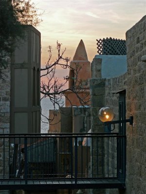 Dusk in the old city of Jaffa