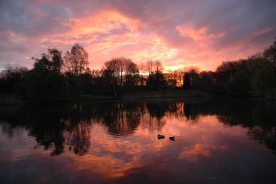 Sunrise at Lake Stadium