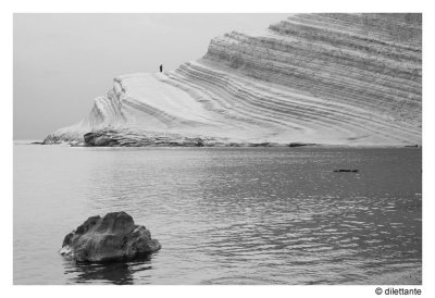 La Scala dei Turchi (B&W)