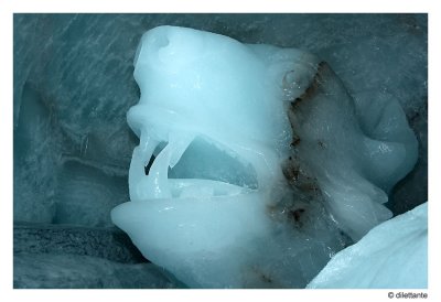 Ice Sculpture in Glacier de la Chiaupe
