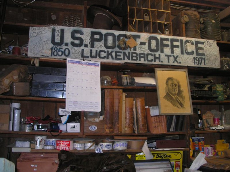Inside Luckenbachs  Post Office