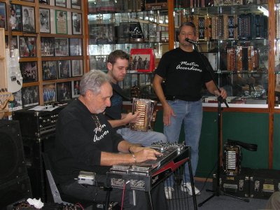 Papa Martin (Junior) and Grandson Joel and Son-in-Law performing