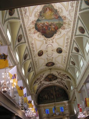 Ceiling of St Louis Cathedral