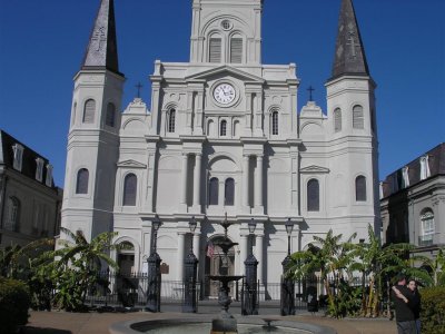 Outside St louis Cathedral