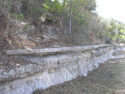 Eroded sandstone river/road