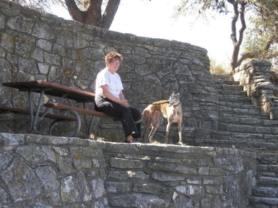 Bern and Katie having a rest