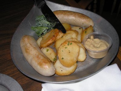 Bavarian Bratwurst & potatos