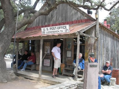 Outside of Luckenbach's post office