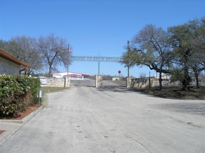 Enterance gate to Guadelupe RV park