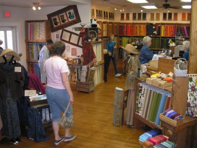 Bernice inside the Creations Quilt Store