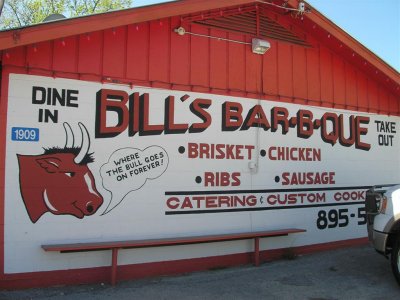 Bill's BBQ restaurant.