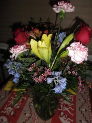 Zach and Josh sent me flowers