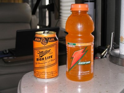 Rolf & my orange drinks
