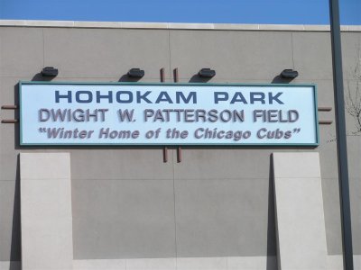 HOHOKAM Park  -  Sign on building