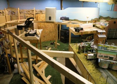 The benchwork is coming together