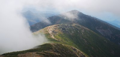 Lafayette, Lincoln, Little Haystack, Shining Rock Cliff,  Franconia Ridge, June 2, 2009