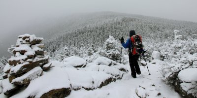 An Overcast Hike to Liberty and Flume 1/4/2011