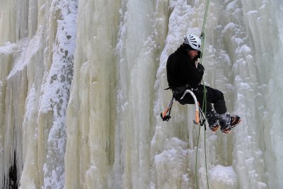 A Walk to Champney Falls, Ice Climbers  1/16/11