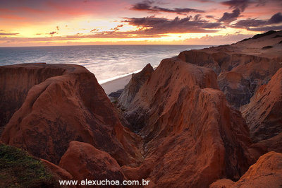 Labirinto das Falsias ao amanhecer, Praia do Morro Branco, Beberibe, Ceara 8986
