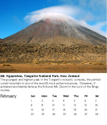 Mt. Ngauruhoe, Tongariro National Park, New Zealand