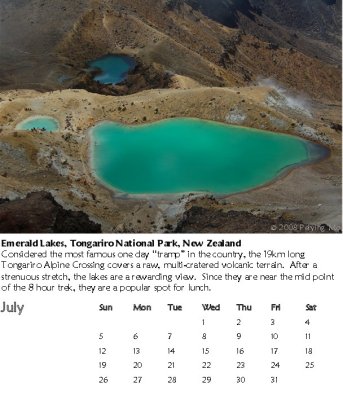 Emerald Lakes, Tongariro National Park, New Zealand