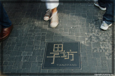 TianZhiFang, an art street with up and coming artists showcasing their work, and high end clothing stores.