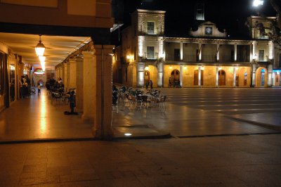 Main Square By Night - Burgo de Osma