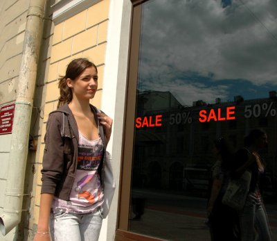 Walking by Nevski St. - St. Petersburg
