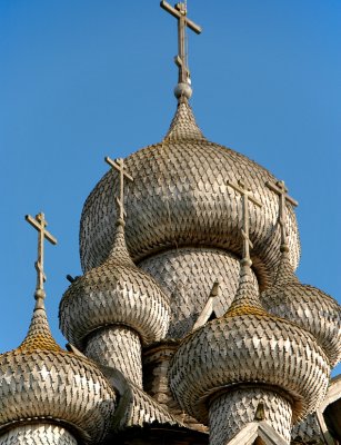 Detail - Wooden Church (1714) in Kizhi