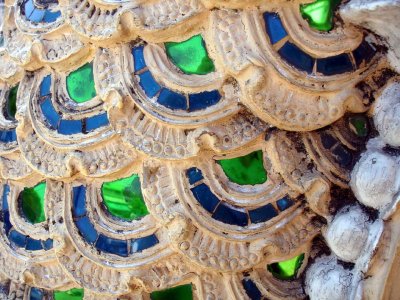 Jewel-toned glass everyone, glistening in the sun.
